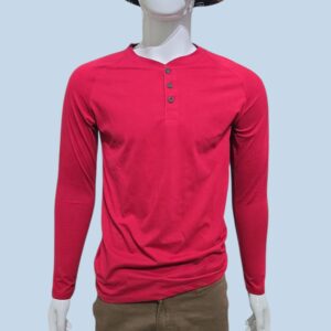 CAMISETA ROJA JHONNY COTTON / MANGA LARGA