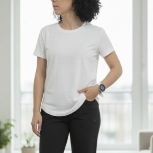CAMISETA BLANCA DEPORTIVA / MANGA CORTA