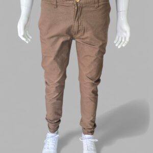 Pantalon Penguin, Tubo, Color Marron/ Stresh Ajustado
