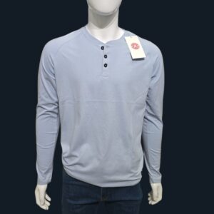 CAMISETA CELESTE, JHONNY COTTON, MANGA LARGA