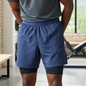 SHORT NIKE DEPORTIVO CON LICRA / AZUL