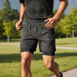 SHORT NIKE DEPORTIVO CON LICRA / NEGRO