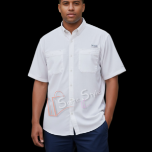 CAMISA COLUMBIA TAMIAMI II ORIGINAL - BLANCO - MANGA CORTA