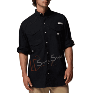 CAMISA COLUMBIA BONEHEAD ORIGINAL - NEGRO - MANGA LARGA