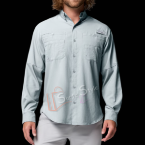 CAMISA COLUMBIA TAMAIMI II ORIGINAL - AZUL TRIT - MANGA LARGA
