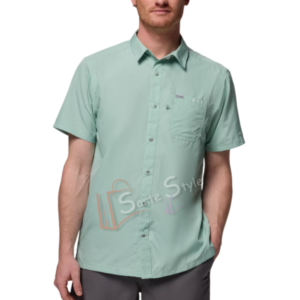 CAMISA COLUMBIA LACK TIDE ORIGINAL - VERDE CLARO - MANGA CORTA