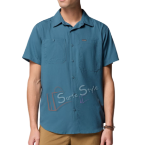 CAMISA COLUMBIA ORIGINAL Silver Ridge - VERDE PET. - MANGA CORTA