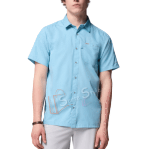 CAMISA COLUMBIA SLACK TIDE ORIGINAL - CELESTE - MANGA CORTA