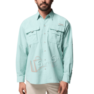 CAMISA COLUMBIA BAHAMA II ORIGINAL - JADE BRUMO - MANGA LARGA
